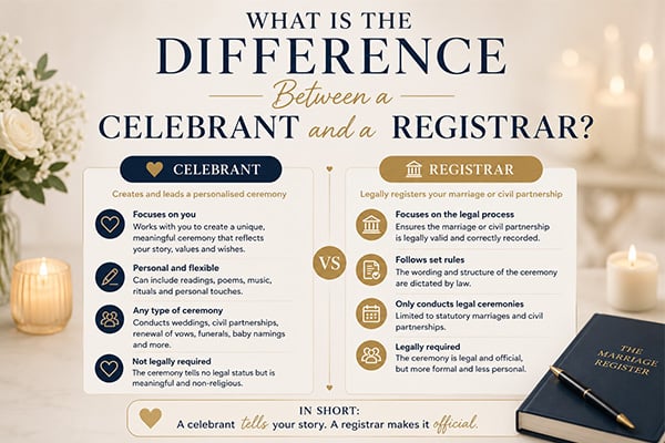What Is the Difference Between a Celebrant and a Registrar?
